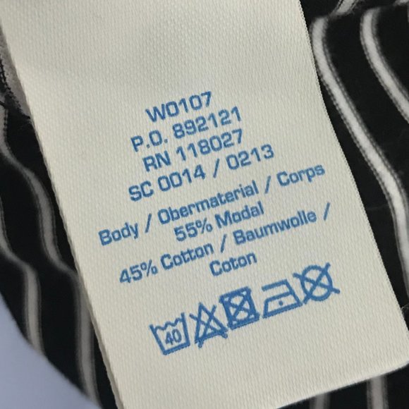 Boden Classic Striped Long Sleeve Shirt Top Sz 14 - Picture 6 of 7